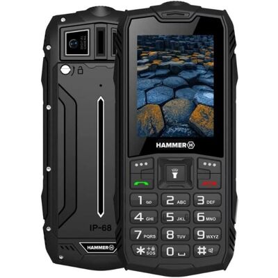 Téléphone portable incassable Hammer Basalt débloqué - Dual SIM - Noir - 2 4 - Batterie 1200 mAh Blanc - Publicité Téléphone portable incassable Hammer Basalt débloqué - Dual SIM - Noir - 2 4 - Batterie 1200 mAh Blanc - Publicité