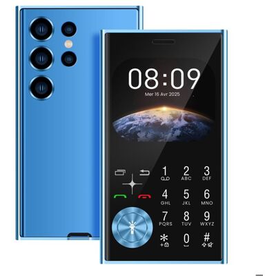 AVIZAR Téléphone portable à touches Écran 2 01 pouces Double SIM Style Line Bleu Pâle Bleu - Publicité AVIZAR Téléphone portable à touches Écran 2 01 pouces Double SIM Style Line Bleu Pâle Bleu - Publicité