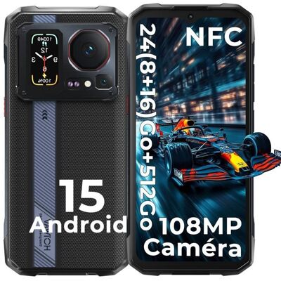 Smartphone robuste - HOTWAV - Cyber 16 Pro - Écran 66 2K 120Hz - Triple caméra 108MP - 24Go RAM / 512Go ROM IP68 Noir - Publicité Smartphone robuste - HOTWAV - Cyber 16 Pro - Écran 66 2K 120Hz - Triple caméra 108MP - 24Go RAM / 512Go ROM IP68 Noir - Publicité