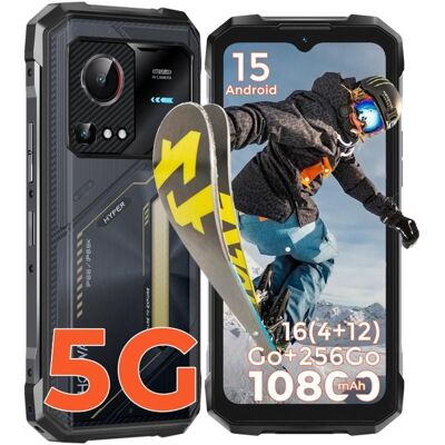Smartphone robuste 5G - HOTWAV - Hyper 7S - Écran 66 HD+ 120Hz - Batterie 10800 mAh - 16(4+12)Go/256Go Jaune - Publicité Smartphone robuste 5G - HOTWAV - Hyper 7S - Écran 66 HD+ 120Hz - Batterie 10800 mAh - 16(4+12)Go/256Go Jaune - Publicité