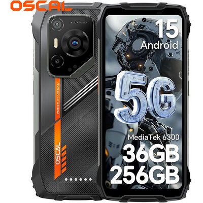 OSCAL PILOT 3 - Smartphone 5G incassable 678 36Go (12+24Go)/256Go + SD 2To 50MP 7500mAh NFC Face ID - Noir Noir - Publicité OSCAL PILOT 3 - Smartphone 5G incassable 678 36Go (12+24Go)/256Go + SD 2To 50MP 7500mAh NFC Face ID - Noir Noir - Publicité