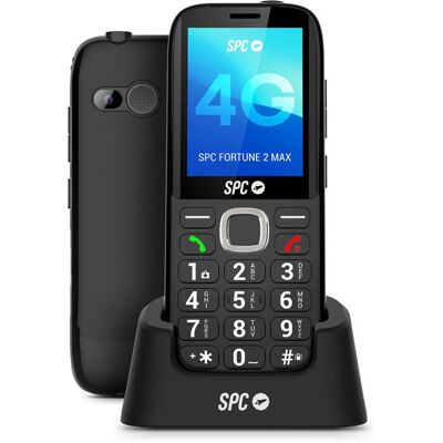 Téléphone mobile pour seniors - SPC - FORTUNE 2 MAX - Grandes touches - Son 104 dB - Base de charge Noir - Publicité Téléphone mobile pour seniors - SPC - FORTUNE 2 MAX - Grandes touches - Son 104 dB - Base de charge Noir - Publicité