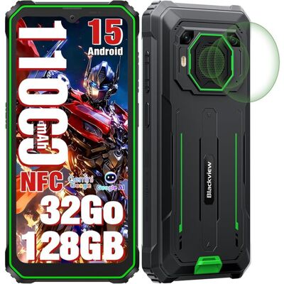 Blackview BV6200 Plus Téléphone Portable Incassable 6.5611000mAh 32Go+128Go/2To TFCaméra AI 16MP+13MPNFC/GPS Smartphone - Vert Vert - Publicité Blackview BV6200 Plus Téléphone Portable Incassable 6.5611000mAh 32Go+128Go/2To TFCaméra AI 16MP+13MPNFC/GPS Smartphone - Vert Vert - Publicité