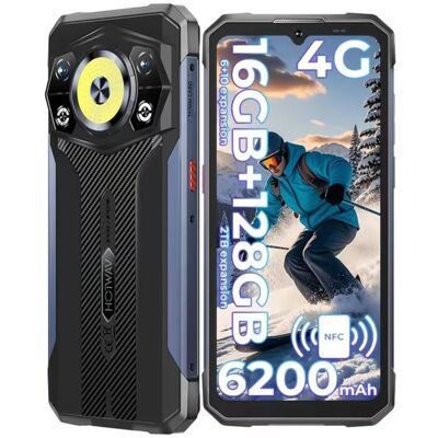 HOTWAV Cyber 17 4G Smartphone Robuste Android 16 Écran 675 16(6+10)Go/128Go6200mAh 48MP NFC/GPS/Face ID IP68 Téléphone-Noir Noir - Publicité HOTWAV Cyber 17 4G Smartphone Robuste Android 16 Écran 675 16(6+10)Go/128Go6200mAh 48MP NFC/GPS/Face ID IP68 Téléphone-Noir Noir - Publicité