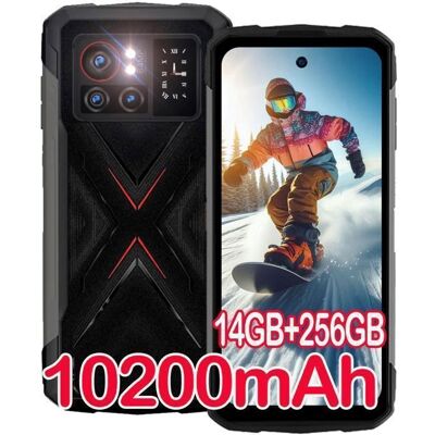 Telephone Portable Incassable HOTWAV Cyber X 14Go+256Go Écran 678 FHD+ 10200mAh Smartphone Robuste Double SIM 4G/NFC/GPS Noir Noir - Publicité Telephone Portable Incassable HOTWAV Cyber X 14Go+256Go Écran 678 FHD+ 10200mAh Smartphone Robuste Double SIM 4G/NFC/GPS Noir Noir - Publicité
