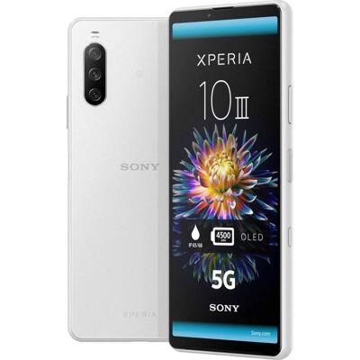 Sony - Xperia 10 III - 128 GB - Blanc - Smartphone - Publicité Sony - Xperia 10 III - 128 GB - Blanc - Smartphone - Publicité