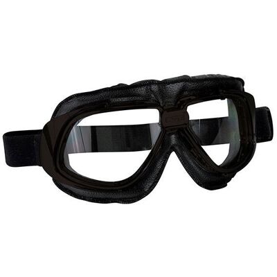 Lunettes de moto Rétro type Aviateur STORMER T10 Noir - Publicité Lunettes de moto Rétro type Aviateur STORMER T10 Noir - Publicité