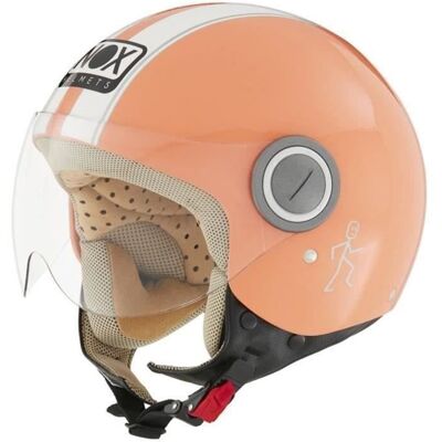 NOX - Casque scooter jet - N210 - Orange et blanc Orange - Publicité NOX - Casque scooter jet - N210 - Orange et blanc Orange - Publicité