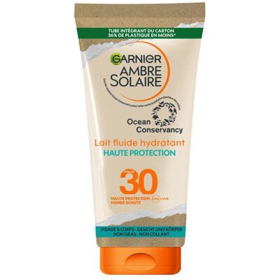 Garnier Ambre Solaire SPF 30 Lotion Hydratante - Crème Solaire - Publicité Garnier Ambre Solaire SPF 30 Lotion Hydratante - Crème Solaire - Publicité