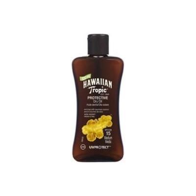 Huile Sèche mini Hawaiian Tropic SPF15 - Publicité Huile Sèche mini Hawaiian Tropic SPF15 - Publicité