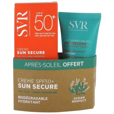 Ensemble solaire hydratant SPF50 SVR Solaires - Publicité Ensemble solaire hydratant SPF50 SVR Solaires - Publicité