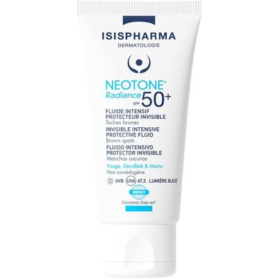 Isispharma Neotone Radiance SPF50+ Fluide - Réduit taches & protection - Publicité Isispharma Neotone Radiance SPF50+ Fluide - Réduit taches & protection - Publicité