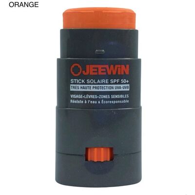 JEEWIN Stick SPF50+ protecteur solaire visage coloré ORANGE 14 g protection solaire - Publicité JEEWIN Stick SPF50+ protecteur solaire visage coloré ORANGE 14 g protection solaire - Publicité
