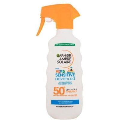 Garnier Ambre Solaire Kids Sensitive Advanced SPF 50 - Crème solaire pour corps - Publicité Garnier Ambre Solaire Kids Sensitive Advanced SPF 50 - Crème solaire pour corps - Publicité