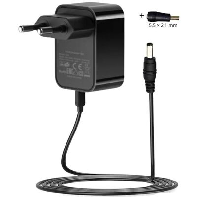 MINIM Adaptateur Secteur Universelle 5V 2A DC Jack 35×135 mm – Câble 150 cm – Pour LED Box TV Routeur Caméra Hub USB Bandes LED Noir - Publicité MINIM Adaptateur Secteur Universelle 5V 2A DC Jack 35×135 mm – Câble 150 cm – Pour LED Box TV Routeur Caméra Hub USB Bandes LED Noir - Publicité