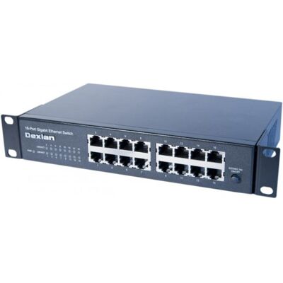 DEXLAN Switch Ethernet rackable 10 & 19 16 Ports RJ45 Gigabit - Publicité DEXLAN Switch Ethernet rackable 10 & 19 16 Ports RJ45 Gigabit - Publicité