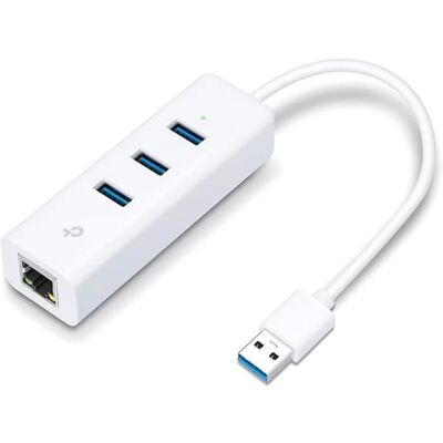 TP-Link UE330 Adaptateur USB 3.0 Ethernet Gigabit & HUB USB 3.0 avec 3 ports USB Blanc - Publicité TP-Link UE330 Adaptateur USB 3.0 Ethernet Gigabit & HUB USB 3.0 avec 3 ports USB Blanc - Publicité