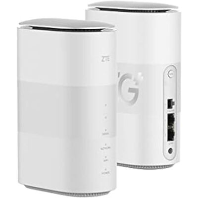 ZTE MC801A HyperBox 5G WiFi Router Unlocked - WWAN - 2-Port-Switch - 802.11a/b/g/n/AC/AX - Dual-Band - débloqué - Blanc Blanc - Publicité ZTE MC801A HyperBox 5G WiFi Router Unlocked - WWAN - 2-Port-Switch - 802.11a/b/g/n/AC/AX - Dual-Band - débloqué - Blanc Blanc - Publicité
