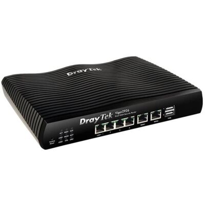 Draytek Vigor 2926 Routeur commutateur 4 ports GigE ports WAN : 2 - Publicité Draytek Vigor 2926 Routeur commutateur 4 ports GigE ports WAN : 2 - Publicité