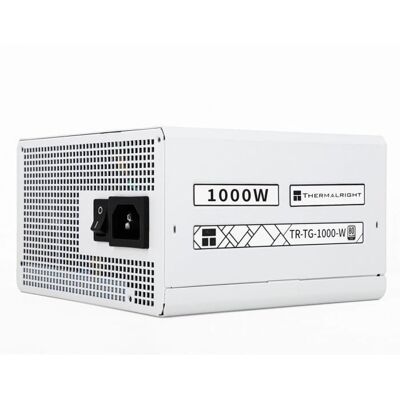 THERMALRIGHT - TG1000 - Alimentation PC - 1000 W - 80+ Gold - ATX3.0 - Full modulaire - PCI-E 5.0 Blanc Blanc - Publicité THERMALRIGHT - TG1000 - Alimentation PC - 1000 W - 80+ Gold - ATX3.0 - Full modulaire - PCI-E 5.0 Blanc Blanc - Publicité