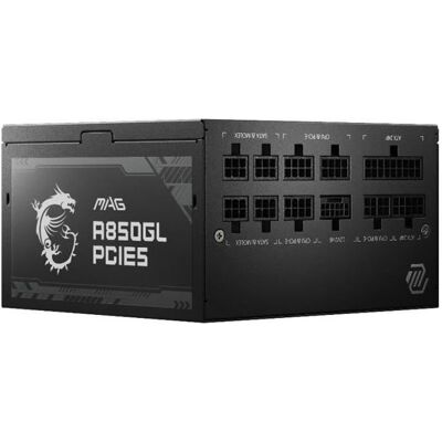 MSI Alimentation PC MAG A850GL PCIE5 - 850W 80+ Gold Modulaire Noir - Publicité MSI Alimentation PC MAG A850GL PCIE5 - 850W 80+ Gold Modulaire Noir - Publicité