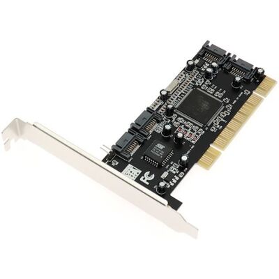 SODIAL Carte Dextension Sata Pci 4 Ports Carte Raid Pci Contrôleur Sata Carte De Conversion Sata Pci Adapter Pci À Sata Pour Bureau - - Publicité SODIAL Carte Dextension Sata Pci 4 Ports Carte Raid Pci Contrôleur Sata Carte De Conversion Sata Pci Adapter Pci À Sata Pour Bureau - - Publicité