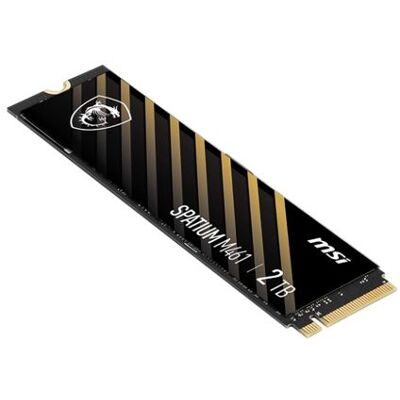 SSD - MSI - SPATIUM M461 - 2 To - M.2 - PCIe 4.0 - Vitesse décriture 4200 Mo/s Noir - Publicité SSD - MSI - SPATIUM M461 - 2 To - M.2 - PCIe 4.0 - Vitesse décriture 4200 Mo/s Noir - Publicité