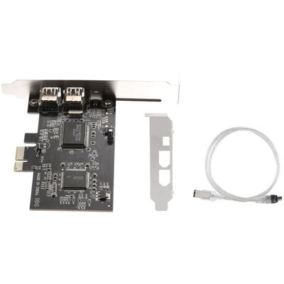SODIAL Carte PCI-E PCI Express FireWire Carte ContrôLeur IEEE 1394 avec Câble Fil DIncendie pour VidéO Transmission Audio Etc. Publicité SODIAL Carte PCI-E PCI Express FireWire Carte ContrôLeur IEEE 1394 avec Câble Fil DIncendie pour VidéO Transmission Audio Etc. Publicité