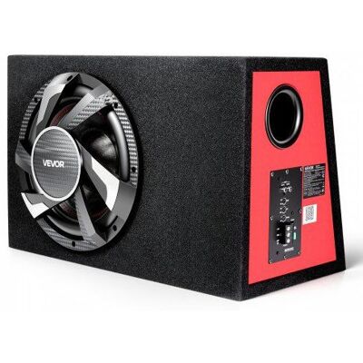 VEVOR Caisson Basses Actif Voiture 305 mm Subwoofer Amplifié 245 W RMS Haut-Parleur Préinstallé Kit Câblage Forme Trapézoïdale pour - Publicité VEVOR Caisson Basses Actif Voiture 305 mm Subwoofer Amplifié 245 W RMS Haut-Parleur Préinstallé Kit Câblage Forme Trapézoïdale pour - Publicité