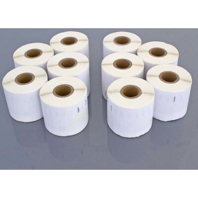 vhbw 10x Rouleau détiquettes 54mm x 101mm (220 étiquettes) compatible avec Dymo LabelWriter 330 Turbo 330 320 II imprimante Blanc - Publicité vhbw 10x Rouleau détiquettes 54mm x 101mm (220 étiquettes) compatible avec Dymo LabelWriter 330 Turbo 330 320 II imprimante Blanc - Publicité