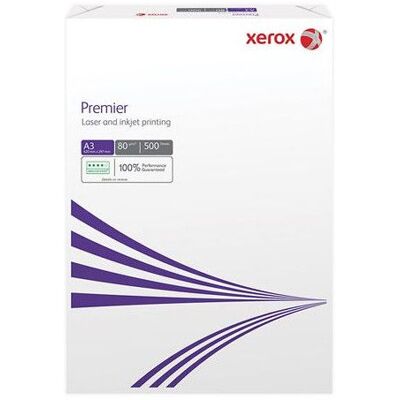 Papier dimpression Xerox Premier A3 500 feuilles Blanc Blanc - Publicité Papier dimpression Xerox Premier A3 500 feuilles Blanc Blanc - Publicité