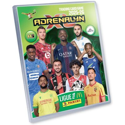 Pack de démarrage - PANINI - TCG ADRENALYN LIGUE 1 Mc Donalds 2025/26 - Album + 4 pochettes - 24 cartes Vert - Publicité Pack de démarrage - PANINI - TCG ADRENALYN LIGUE 1 Mc Donalds 2025/26 - Album + 4 pochettes - 24 cartes Vert - Publicité