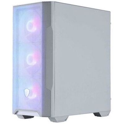 Boîtier PC gaming - MSI - MAG Forge M100R - Moyen Tour - Blanc Blanc - Publicité Boîtier PC gaming - MSI - MAG Forge M100R - Moyen Tour - Blanc Blanc - Publicité