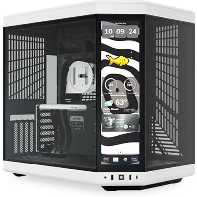 Boîtier de jeu - HYTE - Caja Y70 - Écran tactile 14 5 - ATX - Verre trempé noir/blanc Blanc - Publicité Boîtier de jeu - HYTE - Caja Y70 - Écran tactile 14 5 - ATX - Verre trempé noir/blanc Blanc - Publicité