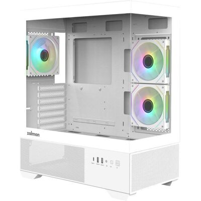 Boitier PC sans alimentation - ZALMAN CHRONIX V2 - ZM-CHROV2WH - Moyen tour - Format ATX - Blanc Blanc - Publicité Boitier PC sans alimentation - ZALMAN CHRONIX V2 - ZM-CHROV2WH - Moyen tour - Format ATX - Blanc Blanc - Publicité