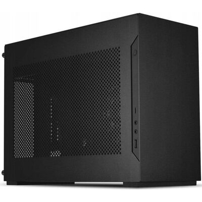 Boîtier mini tour noir - Lian Li - Format Mini-ITX - Métal - 1 baie interne 2 5 pouces - 3 emplacements dextension Noir - Publicité Boîtier mini tour noir - Lian Li - Format Mini-ITX - Métal - 1 baie interne 2 5 pouces - 3 emplacements dextension Noir - Publicité