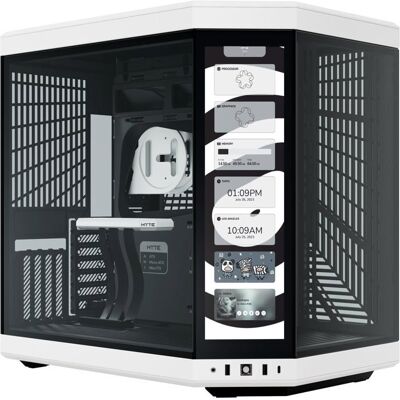 Boîtier HYTE Y70 Touch Infinite Panda Midi Tower Noir, Blanc - Publicité Boîtier HYTE Y70 Touch Infinite Panda Midi Tower Noir, Blanc - Publicité