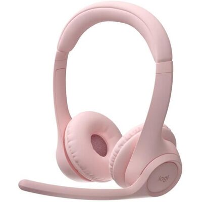Casque - Sans fil - Logitech - Zone 300 - Bluetooth - Anti-parasite - Rose Rose - Publicité Casque - Sans fil - Logitech - Zone 300 - Bluetooth - Anti-parasite - Rose Rose - Publicité