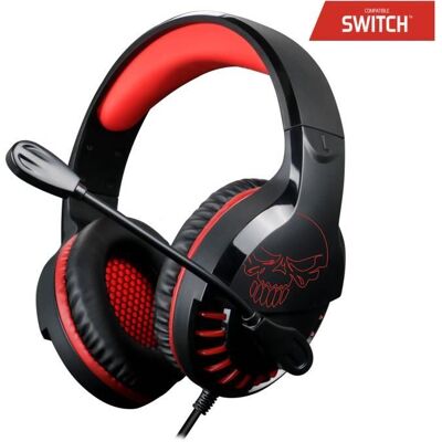 SPIRIT OF GAMER Casque Gamer - HQ - Modèle Multimédia - Haut-parleurs 50 mm - Microphone Rétractable - Connecteur Jack 35 mm Noir - Publicité SPIRIT OF GAMER Casque Gamer - HQ - Modèle Multimédia - Haut-parleurs 50 mm - Microphone Rétractable - Connecteur Jack 35 mm Noir - Publicité