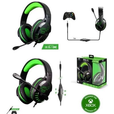 Casque Gaming - Spirit of Gamer - Pro - Stéréo 2.0 - Micro flexible - Confort circum-aural Vert - Publicité Casque Gaming - Spirit of Gamer - Pro - Stéréo 2.0 - Micro flexible - Confort circum-aural Vert - Publicité