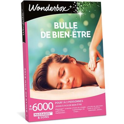 Coffret Cadeau - WONDERBOX - Bulle de Bien-Être - Pour 1 à 2 personnes - Publicité Coffret Cadeau - WONDERBOX - Bulle de Bien-Être - Pour 1 à 2 personnes - Publicité