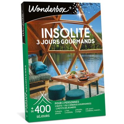 Coffret Cadeau - WONDERBOX - INSOLITE - 3 jours gourmands - Publicité Coffret Cadeau - WONDERBOX - INSOLITE - 3 jours gourmands - Publicité