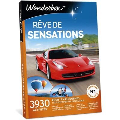 Coffret cadeau - Wonderbox - Rêve de sensations - 3930 activités - Multi-activités - Mixte - Publicité Coffret cadeau - Wonderbox - Rêve de sensations - 3930 activités - Multi-activités - Mixte - Publicité