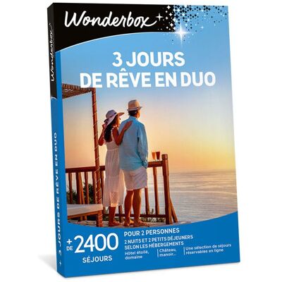 Coffret Cadeau - WONDERBOX - 3 jours de rêve en duo - Publicité Coffret Cadeau - WONDERBOX - 3 jours de rêve en duo - Publicité