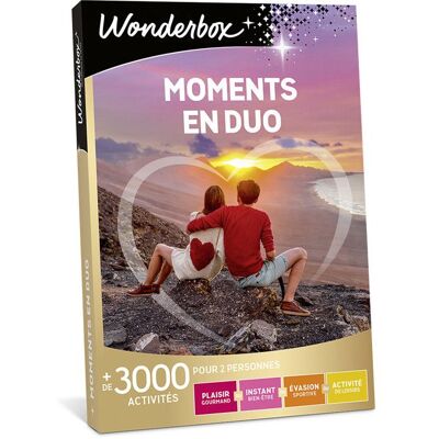 Coffret Cadeau - WONDERBOX - Moments en duo - Pour 2 personnes - Publicité Coffret Cadeau - WONDERBOX - Moments en duo - Pour 2 personnes - Publicité