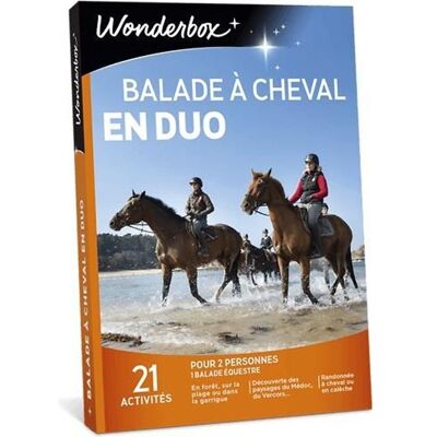 WONDERBOX Balade à cheval en duo - Publicité WONDERBOX Balade à cheval en duo - Publicité