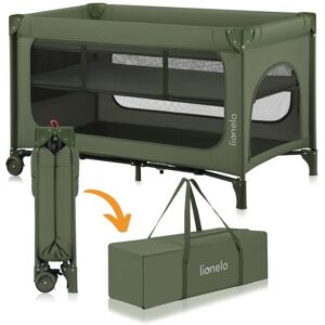 Lit parapluie 2en1 LIONELO Jasmin - Parc bébé - Matelas en mousse T25 - Pliage Rapide - 2x Roulettes - Jusquà 15 kg - Vert Vert - Publicité Lit parapluie 2en1 LIONELO Jasmin - Parc bébé - Matelas en mousse T25 - Pliage Rapide - 2x Roulettes - Jusquà 15 kg - Vert Vert - Publicité