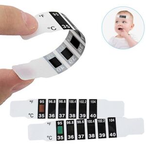 Omabeta bandes de mesure de la température Bandes de thermomètre frontal 20 pièces pour adultes et puericulture soin 35-40 ℃ Blanc - Publicité Omabeta bandes de mesure de la température Bandes de thermomètre frontal 20 pièces pour adultes et puericulture soin 35-40 ℃ Blanc - Publicité