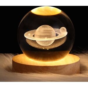 OEMG Veilleuse Boule de Cristal LED 3D Verre avec Base Éclairage en Bois Décoration Cadeau pour Anniversaire Style Voie Lactée 8 cm Blanc - Publicité OEMG Veilleuse Boule de Cristal LED 3D Verre avec Base Éclairage en Bois Décoration Cadeau pour Anniversaire Style Voie Lactée 8 cm Blanc - Publicité