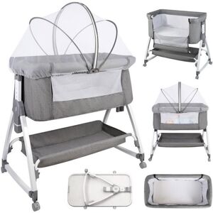 WILLONIN Gris Berceau Cododo pliable pour bébé: Lit de chevet 80x40cm Lit dappoint évolutif Hauteur réglable 6 modes et Mobile à Gris - Publicité WILLONIN Gris Berceau Cododo pliable pour bébé: Lit de chevet 80x40cm Lit dappoint évolutif Hauteur réglable 6 modes et Mobile à Gris - Publicité